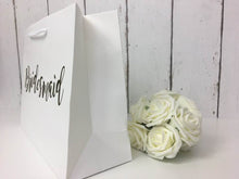 Load image into Gallery viewer, Personalised Gift Bag • Rose Gold Gift Bag •Bridesmaid Gift •Personalised Gift •Personalised Bag •Bridesmaid Bag •Wedding Gift Bag •Gift Bag