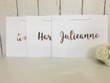 Load image into Gallery viewer, Personalised Gift Bag • Rose Gold Gift Bag •Bridesmaid Gift •Personalised Gift •Personalised Bag •Bridesmaid Bag •Wedding Gift Bag •Gift Bag