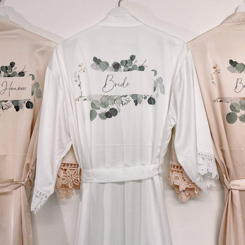 Eucalyptus Wedding Robe, Bridesmaid Robes