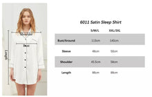 Load image into Gallery viewer, Personalised Bridal Party Nightshirt, Satin Sleepshirt Nightie Bridesmaid Pyjamas