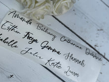 Load image into Gallery viewer, Custom Wedding Sticker Hanger, Personalised Wedding Coat Hangers Decal - Name or Role Bridal Party Vinyl Only