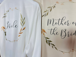 Bridesmaid robes, Bride Robe, Bridal Robe, Bridesmaid Gift, Bridal Shower Gift, Wedding Robes, Champagne Robes, Cream Robes, Satin Robes