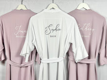 Load image into Gallery viewer, Ruffle Bridesmaid Robes, Ruffle Robe, Bridal Robe, Bridesmaid Gift, Wedding Robes, Bride Robe, Bridal Party Robes, Lavender Robes