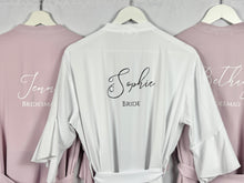Load image into Gallery viewer, Ruffle Bridesmaid Robes, Ruffle Robe, Bridal Robe, Bridesmaid Gift, Wedding Robes, Bride Robe, Bridal Party Robes, Lavender Robes