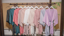 Load image into Gallery viewer, Lavender Bridesmaid Robes, Minimalist Bridal Robe