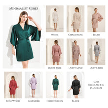 Load image into Gallery viewer, Lavender Bridesmaid Robes, Minimalist Bridal Robe