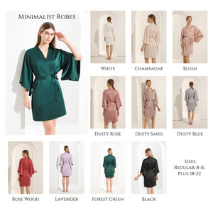 Lavender Bridesmaid Robes, Minimalist Bridal Robe