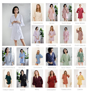 Ruffle Bridesmaid Robes, Ruffle Robe, Bridal Robe, Bridesmaid Gift, Wedding Robes, Bride Robe, Bridal Party Robes, Lavender Robes