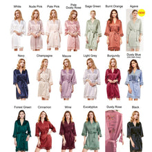 Load image into Gallery viewer, Personalised Robes, Bridesmaid Robes, Bridal Party Robes Bridesmaid Gift, Eucalyptus Bridal Robes, Wedding Robes, Bride Robe, Dressing Gown