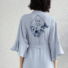 Load image into Gallery viewer, Bridal Robes, Personalised Bride Robe, Bridesmaid Robes, Dressing Gown,Ruffle Robes,Wedding Robe, Frilled Bridal Party Robes,Bridesmaid Gift