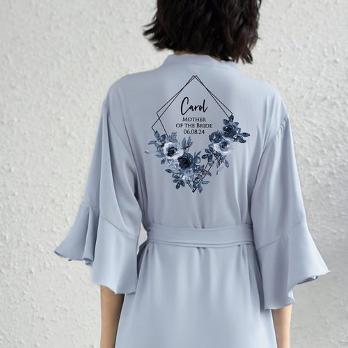 Bridal Robes, Personalised Bride Robe, Bridesmaid Robes, Dressing Gown,Ruffle Robes,Wedding Robe, Frilled Bridal Party Robes,Bridesmaid Gift
