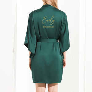Simple Bridal Robe, Minimalist Bridesmaid Robes