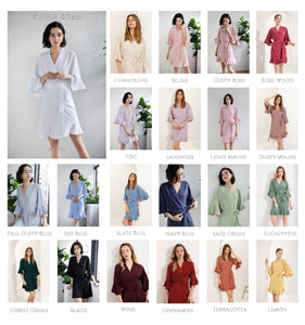 Bridal Robes, Personalised Bride Robe, Bridesmaid Robes, Dressing Gown,Ruffle Robes,Wedding Robe, Frilled Bridal Party Robes,Bridesmaid Gift