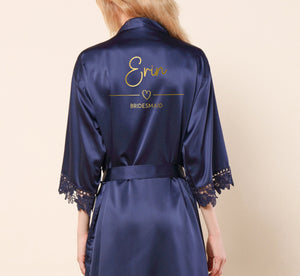 Personalised Robes, Bridesmaid Robes, Bridal Party Robes Bridesmaid Gift, Eucalyptus Bridal Robes, Wedding Robes, Bride Robe, Dressing Gown