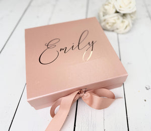 Personalised Bridesmaid box, Magnetic Gift boxes for Mother's Day Bridesmaid Proposal or Bridal Party Gifts, Small&Large Size Hidden Message