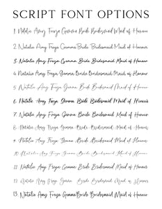 Iron on Bridal Party Stickers for Robes & Pyjamas, Custom HTV Transfers, Personalised Wedding Heat Transfer Vinyl Decals, Hen Party Clothing