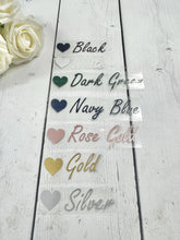 Load image into Gallery viewer, Iron on Bridal Party Stickers for Robes &amp; Pyjamas, Custom HTV Transfers, Personalised Wedding Heat Transfer Vinyl Decals, Hen Party Clothing