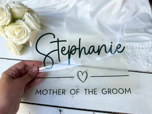 Bridesmaid Robes & Pyjamas Iron on Stickers, Heat Transfer Vinyl Decals for Wedding Pjs Dressing Gowns, Clothing Transfers Hen Party Gifts