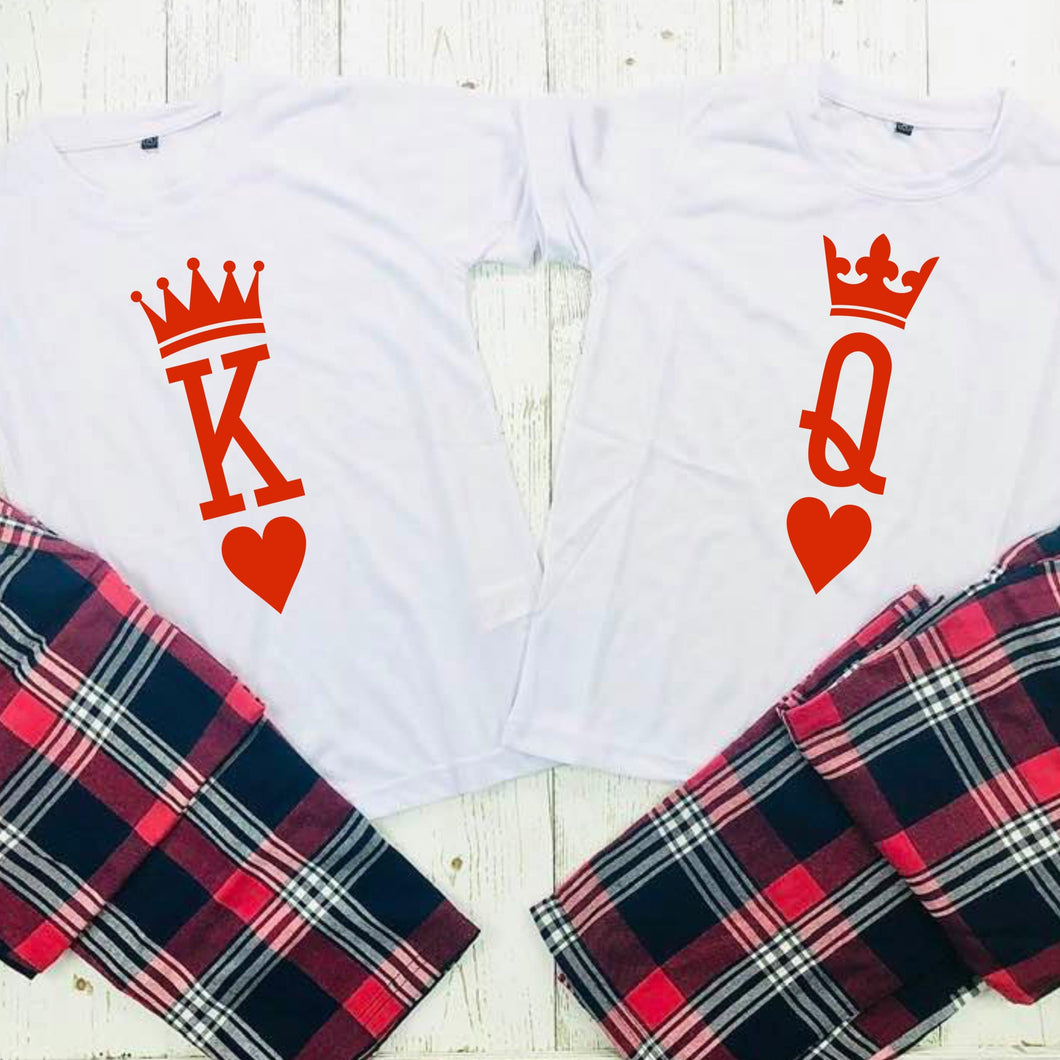 Queen Matching Matching His And Her Pajamas Sets Couples