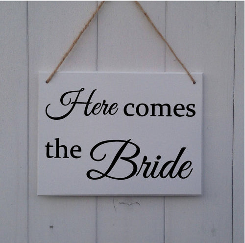 Here Comes The Bride Sign • Here Comes The Bride Plaque • Wedding Sign • Page Boy Sign • Ring Bearer Sign • Bridesmaid Sign • Ring Security