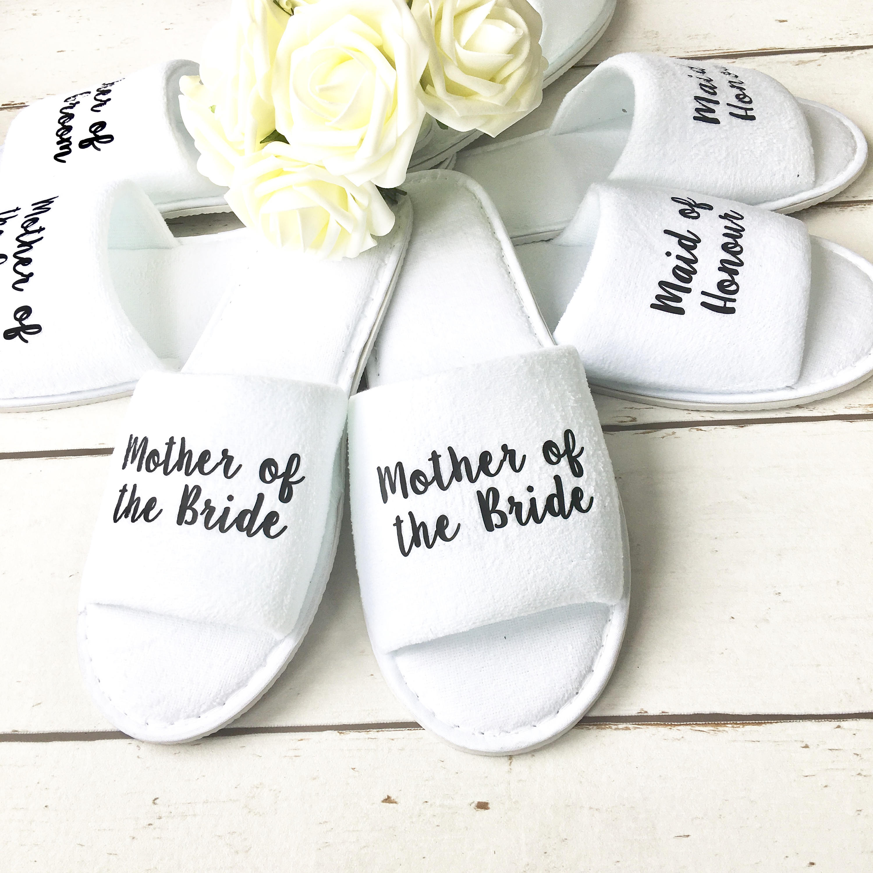 Wedding Slippers Mom Squad Slippers Personalised Hen Party Bridal