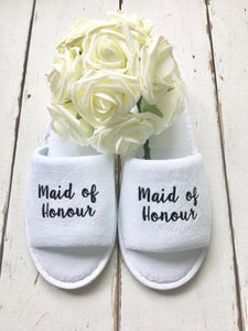 Personalised Hen Party Bridal Spa Slippers