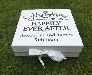 Wedding Memories Box | Wedding Keepsake Box |Mr and Mrs Gift |Mr & Mrs Gift |Happily Every After |Memory Box | Wedding Gift |Cards and Gifts