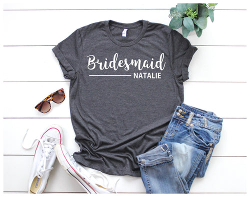 Bridesmaid Shirt • Personalised Bridesmaid T Shirt • Bridesmaid Tee • Hen Party Top • Bridesmaid Top •Hen Party Shirt • Hen Weekend Shirt