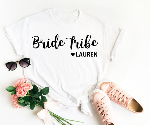 Bride Tribe Shirt • Personalised Bride Tribe • Bride Tribe Top • Bride Tribe T Shirt •Bridesmaid Gift •Hen Party T Shirt •Bridesmaid T Shirt