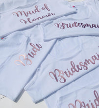 Load image into Gallery viewer, Hen Party Tops • Rose Gold Bridesmaid • Bridesmaid Tops • Hen Party Vests • Hen Do Tops • Bridesmaid Vests • Batchelorette Vest • Hen Do Tee