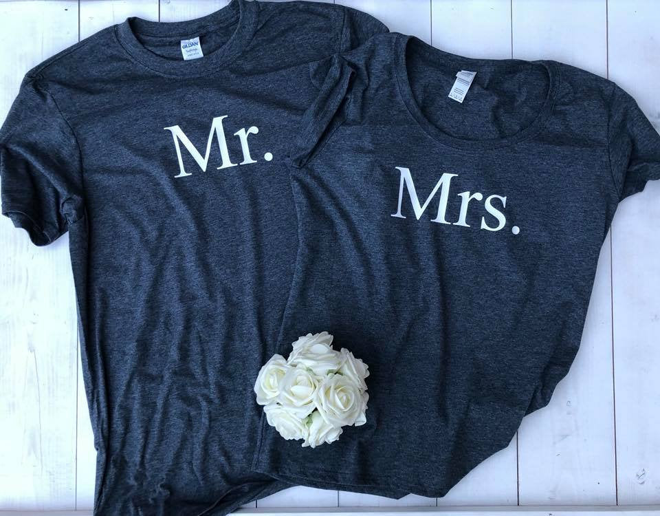 Honeymoon Shirts • Mr Mrs Shirts • Couples T Shirt • Couples Shirt • N –  The Lakeside Shed
