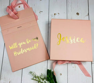 Rose Gold Bridesmaid Gift Box Will You Be My Bridesmaid Maid Of Honour Gift White Pink Gold Silver Personalised Bridesmaid Proposal Box Bridesmaid Proposal Box • White Gift Box •Personalised Gift Box •Bridal Party Gift • Wedding Gift •Mother Of The Bride Gift • Thank you Gift