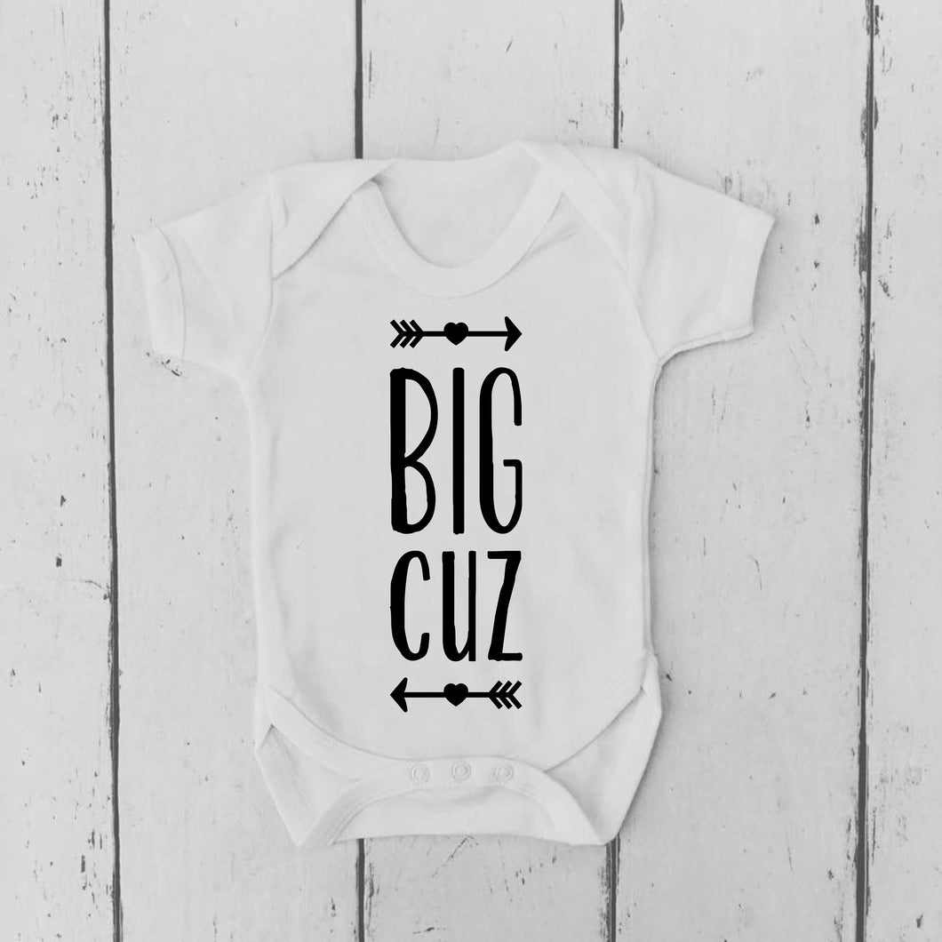 Big Cuz Baby Vest • Cousin Gift • Baby Bodysuit • Baby Grow • Baby Clothing • Cousin Baby Gift • Baby Clothing • Baby Shirt • Nephew Gift • Niece Gift • Baby Shower Gift