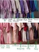 Load image into Gallery viewer, Bridal robe Bridesmaid Robe Wedding Dressing Gown