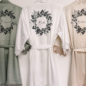 Bridesmaid Robes, Sage Green Wedding Robes
