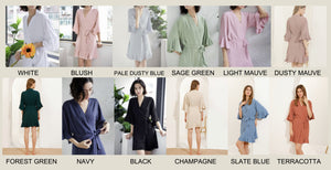 Bridesmaid Ruffle Robes, Champagne Robes, Ruffle Edge